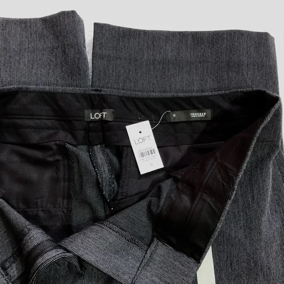 Loft Grey Texture Pattern Trouser - Picture 6 of 9